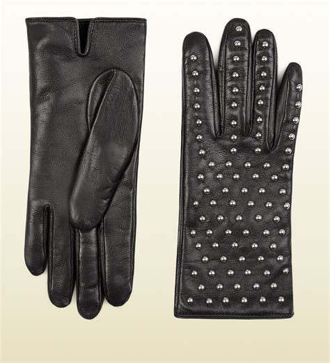 women leather gloves gucci|gucci black leather gloves.